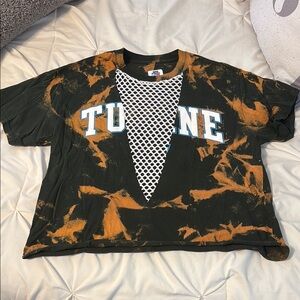 Tulane Mesh Tee with Acid Wash